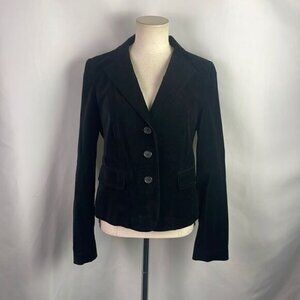Dkny Black Velvet Blazer Jacket